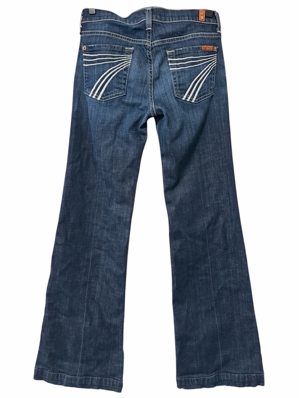 Y2K 7 for All Mankind Dojo Flare Jeans - Vintage Dark Rinse - Made in USA